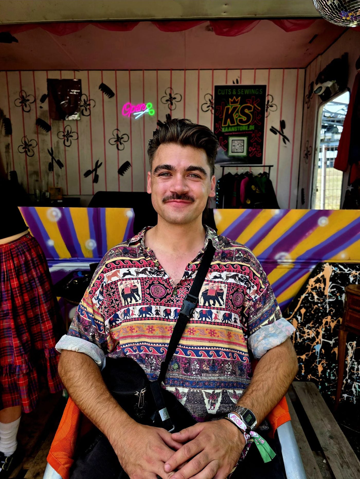 Booth portrait