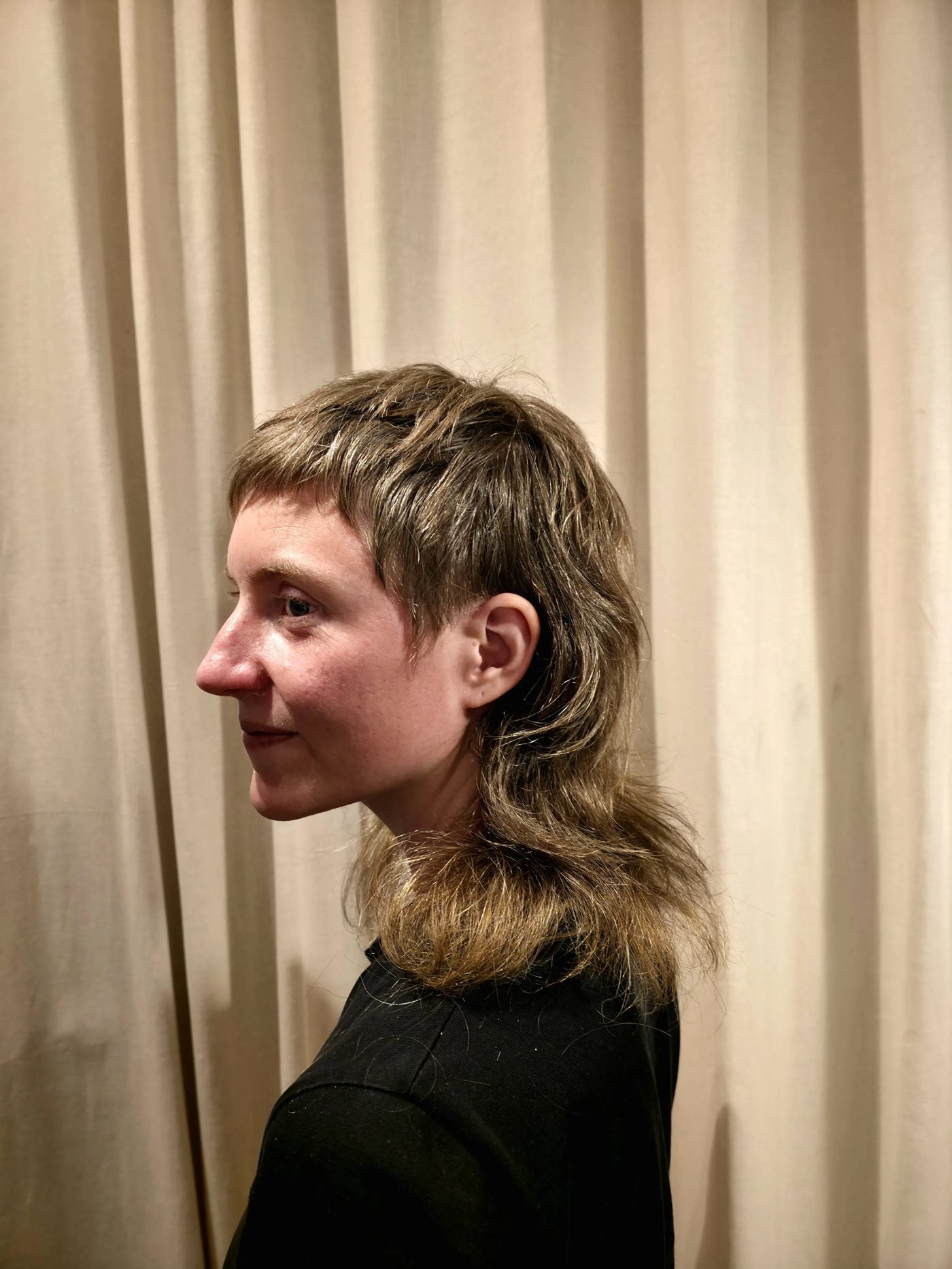 Blonde mullet
